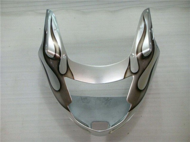 Carénage Moto Honda CBR1100XX Blackbird 1996-2007 - Argent Noir Flamme