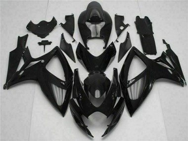Kits Carénage Moto Suzuki GSXR 600/750 2006-2007 - Noir Brillant Abordables