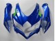 Carénages Moto Suzuki GSXR 600/750 2008-2010 - Bleu Blanc Vert Noir