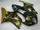 Carénages Moto Suzuki GSXR 1000 2003-2004 - Noir Brillant Or Flamme