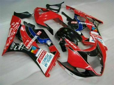 Carénages Moto Suzuki GSXR 1000 2003-2004 - Rouge Noir Bleu Yoshimura Abordables