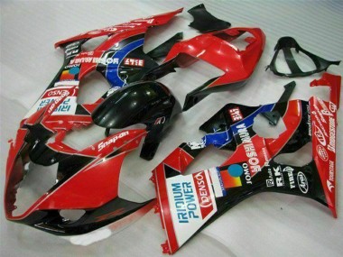 Carénages Moto Suzuki GSXR 1000 2003-2004 - Rouge Noir Bleu Yoshimura Abordables