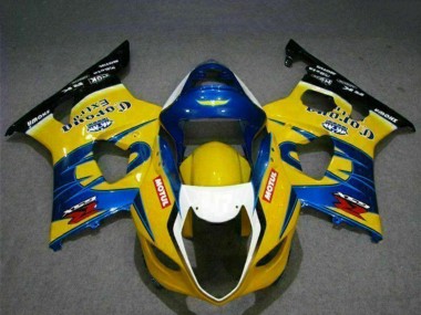 Carénages Moto Suzuki GSXR 1000 2003-2004 - Jaune Bleu Blanc Rouge Corona Motul Abordables