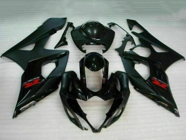 Carénage Moto Suzuki GSXR 1000 2005-2006 - Noir Brillant Noir Mat Rouge Abordables