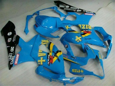 Carénages Moto Suzuki GSXR 1000 2005-2006 - Bleu Or Noir Rizla Abordables
