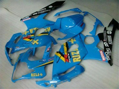 Carénages Moto Suzuki GSXR 1000 2005-2006 - Bleu Or Noir Rizla Abordables