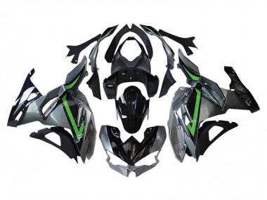 Carénages Moto Kawasaki Ninja 500 EX500R 2024-2025 - Gris Vert Noir Abordables