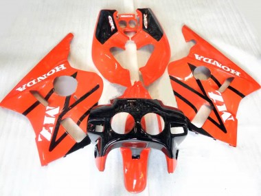 Carénages Moto Honda CBR400RR NC23 1987-1989 - Orange Noir Brillant Abordables