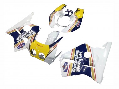 Carénages Moto Honda CBR400RR NC23 1987-1989 - Blanc Jaune Bleu Rothmans Abordables