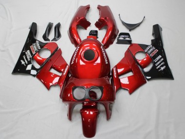 Carénages Moto Honda CBR400RR NC29 1990-1999 - Rouge Noir Brillant Abordables