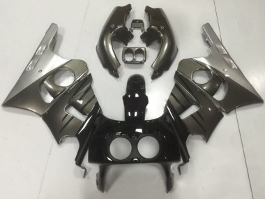 Carénages Moto Honda CBR400RR NC29 1990-1999 - Argent Gris Noir Brillant Abordables