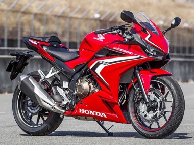 Carénages Moto Honda CBR400R 2022 - Rouge Blanc Noir Brillant Bande Abordables