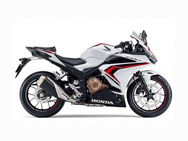 Carénages Moto Honda CBR400R 2022 - Blanc Rouge Noir Brillant Abordables