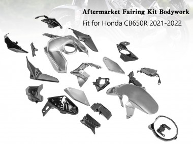 Carénages Moto Honda CB650R 2019-2022 - Argent Abordables