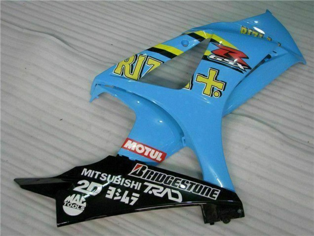 Kits Carénage Moto Suzuki GSXR 1000 2007-2008 - Bleu Or Noir Rizla