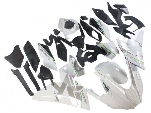Carénages Moto Kawasaki Ninja H2 2015-2022 - Blanc Argent Vert