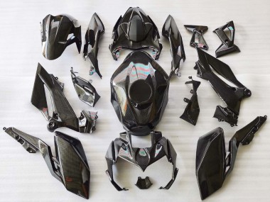 Carénages Moto Kawasaki Z400 2018-2024 - Noir Fibre de Carbone Abordables