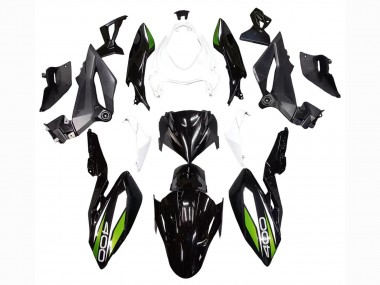Carénages Moto Kawasaki Z400 2018-2024 - Blanc Noir Brillant Vert Abordables