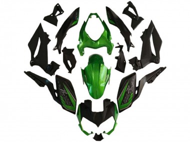 Carénages Moto Kawasaki Z400 2018-2024 - Vert Noir Mat Abordables