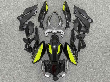 Carénages Moto Kawasaki Z400 2018-2024 - Noir Mat Jaune Abordables