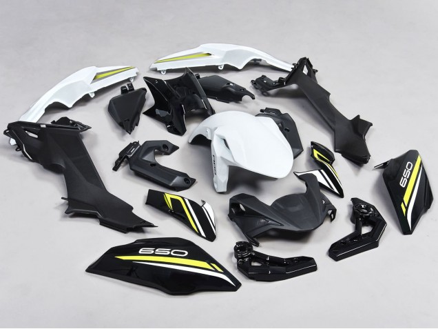 Carénages Moto Kawasaki Ninja Z650 2017-2019 - Noir Blanc Jaune