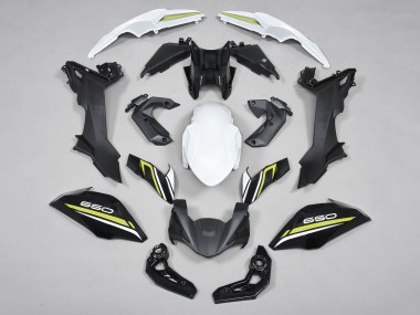 Carénages Moto Kawasaki Ninja Z650 2017-2019 - Noir Blanc Jaune Abordables