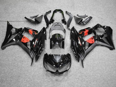 Carénages Moto Kawasaki Z1000SX 2010-2016 - Noir Brillant Noir Mat Red Bull Abordables