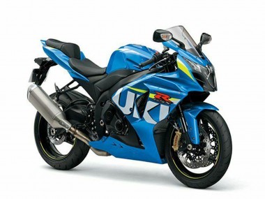 Kits Carénage Moto Suzuki GSXR 1000 2009-2016 - Bleu Vert Blanc Abordables