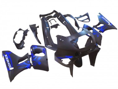 Carénages Moto Kawasaki ZZR400 1993-2007 - Noir Mat Bleu Abordables