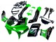 Carénages Moto Kawasaki ZZR400 1993-2007 - Vert Noir Brillant Vert Monstre Elf Touch4 Bridgestone