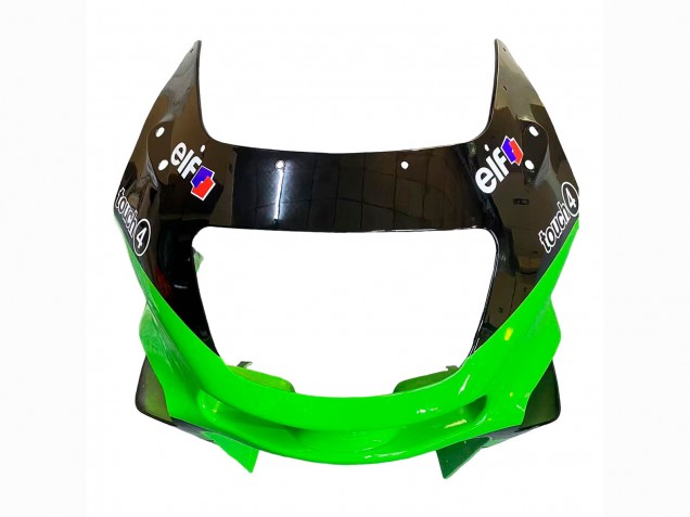 Carénages Moto Kawasaki ZZR600 1998-2003 - Vert Noir Monstre Elf