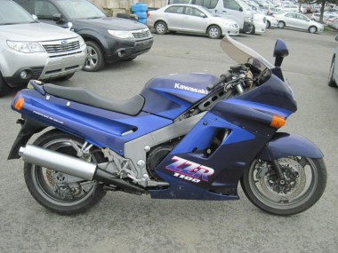 Carénages Moto Kawasaki ZZR1100 1990-1992 - Bleu Bleu Foncé Abordables
