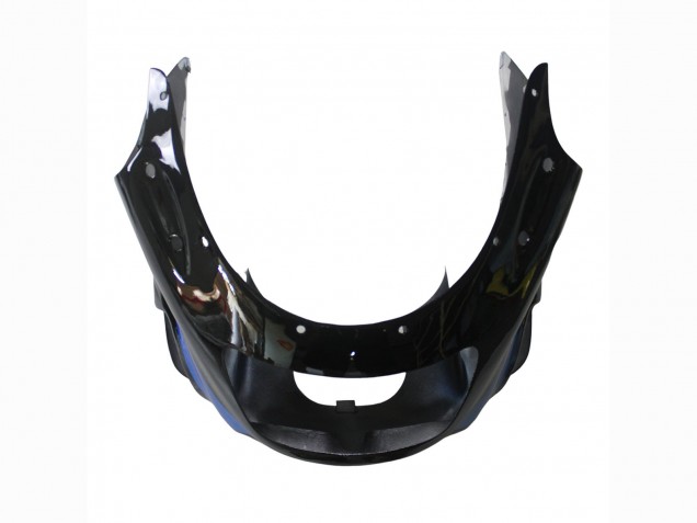 Carénages Moto Kawasaki ZZR1100 1990-1992 - Bleu Noir Brillant