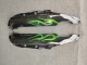 Carénages Moto Kawasaki ZZR1100 1993-2003 - Noir Brillant Vert Flamme