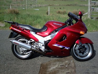 Carénages Moto Kawasaki ZZR1100 1993-2003 - Rouge Foncé Abordables