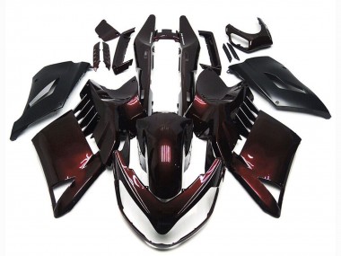 Carénages Moto Kawasaki GTR1400/ZG1400 2007-2009 - Rouge Marron Noir Abordables
