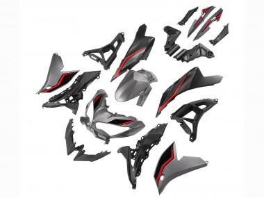 Carénages Moto Kawasaki Versys 650 2022-2025 - Gris Rouge Noir Abordables