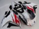 Carénages Moto Yamaha FZ6R 2009-2015 - Blanc Rouge Noir