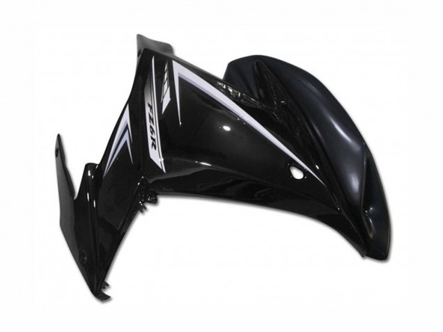 Carénages Moto Yamaha FZ6R 2009-2015 - Noir Brillant Blanc