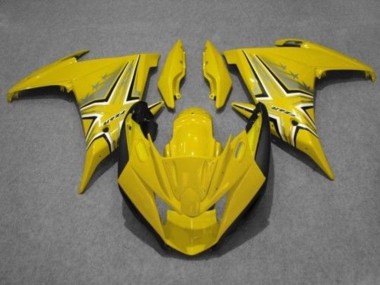 Carénages Moto Yamaha FZ6R 2009-2015 - Jaune Noir Abordables