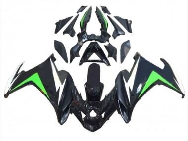 Carénages Moto Yamaha FZ6R 2009-2015 - Noir Blanc Vert Abordables