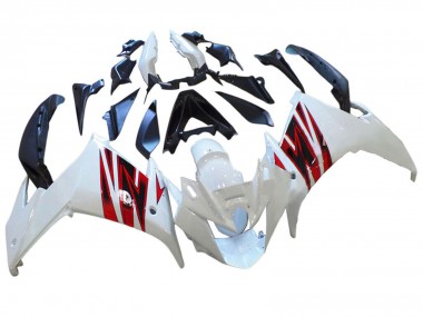 Carénages Moto Yamaha FZ6R 2009-2015 - Blanc Rouge Abordables
