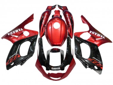 Carénages Moto Yamaha YZF600R Thundercat 1996-2007 - Rouge Noir Argent Abordables