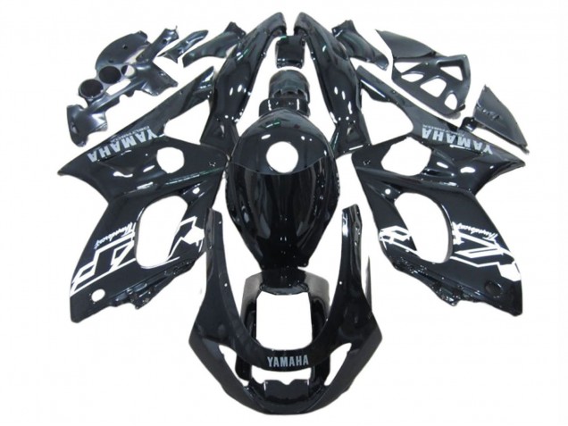 Carénages Moto Yamaha YZF600R Thundercat 1996-2007 - Noir Brillant Blanc