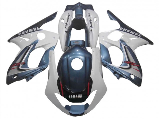 Carénages Moto Yamaha YZF600R Thundercat 1996-2007 - Bleu Foncé Blanc