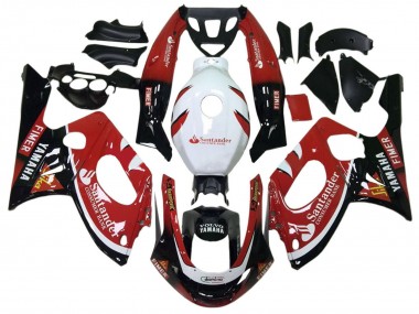 Carénages Moto Yamaha YZF600R Thundercat 1996-2007 - Noir Brillant Rouge Blanc Volvo Fimer Santander Abordables