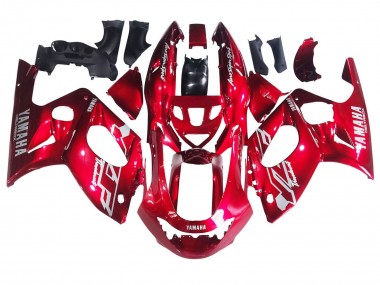 Carénages Moto Yamaha YZF600R Thundercat 1996-2007 - Rouge Blanc Thundecourses Abordables