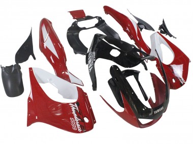 Kits Carénage Moto Yamaha YZF 1000R Thundecourses 1997-2007 - Rouge Noir Blanc Thundecourses Abordables