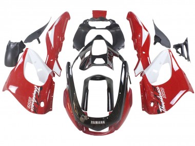 Kits Carénage Moto Yamaha YZF 1000R Thundecourses 1997-2007 - Rouge Noir Blanc Thundecourses Abordables