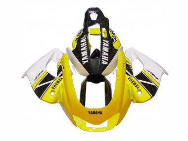 Carénages Moto Yamaha YZF 1000R Thundecourses 1997-2007 - Blanc Noir Jaune Abordables